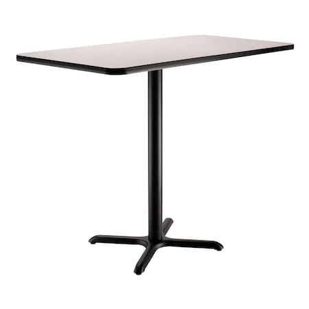 Interion By Global Industrial Bar Table, 30 in W, 48 in L, 42 in H 695851GY